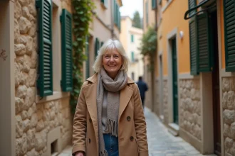 Ruelles pittoresques de Corfou en janvier avec ambiance paisible et verdoyante