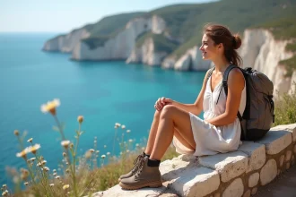 Falaises de Bonifacio surplombant la mer turquoise en Corse