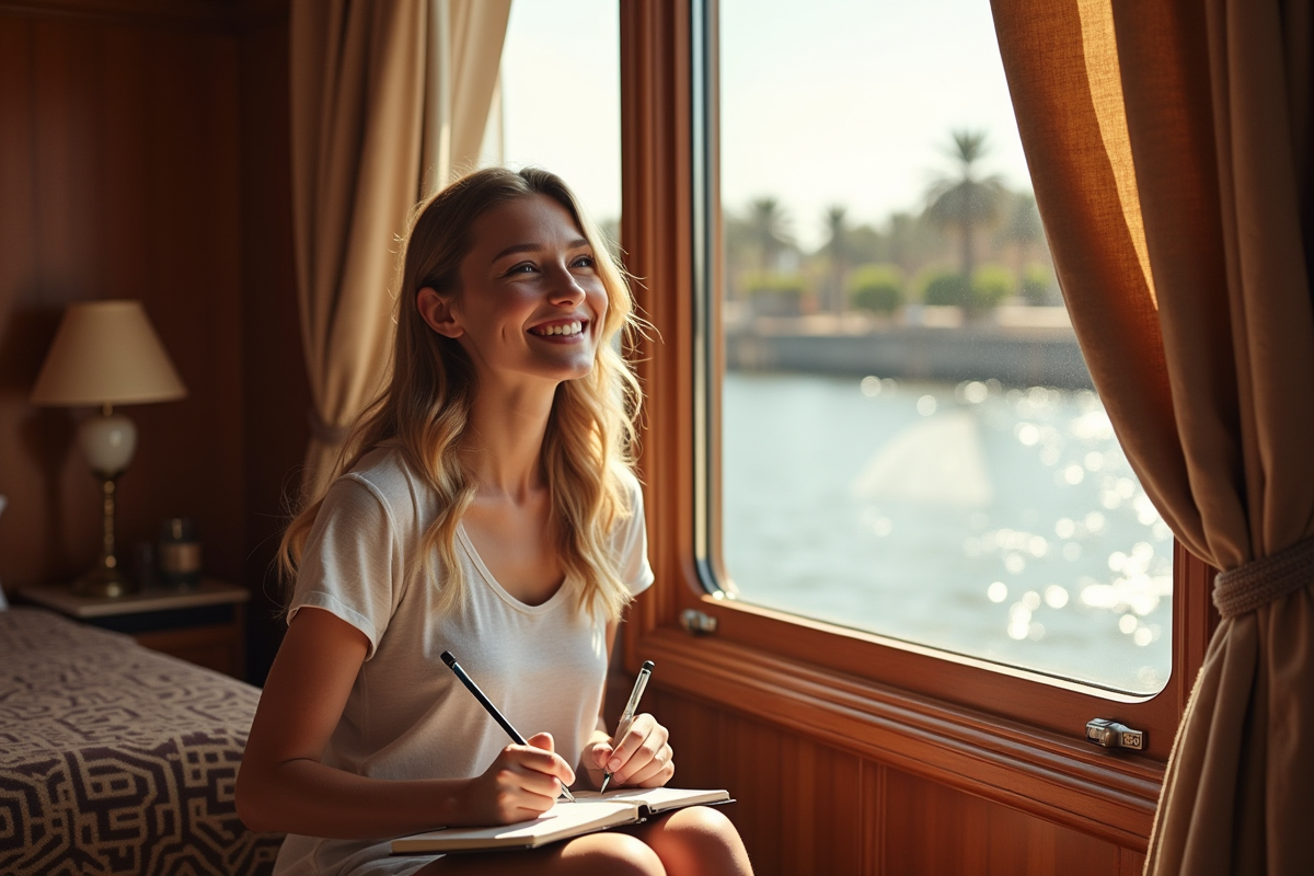 Jeune femme européenne dessinant près d