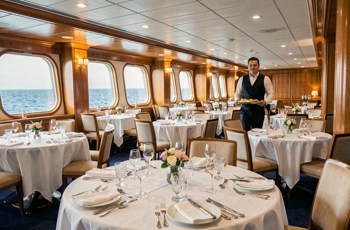 Restaurant gastronomique élégant à bord du paquebot MSC Magnifica